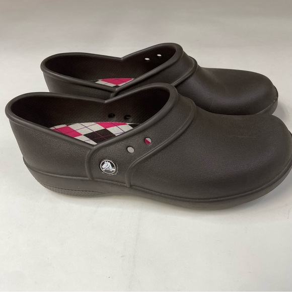 Crocs Women’s Shoes Slip On Clogs Size 9 Solid Brown #1219 - Picture 7 of 11